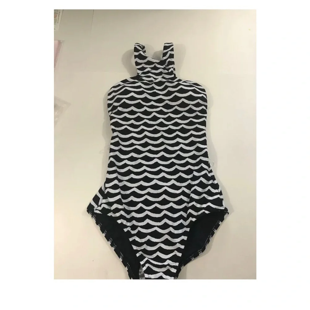 NEW Seafolly Tidal Wave High Neck One‎ Piece Swim